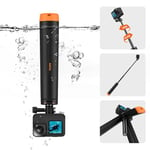 TELESIN°4 in 1 Selfie Stick Floating Hand Grip Tripod Waterproof Extendable Selfie Monopod for GoPro Hero 13, 12, 11, 10, 9, 8, 7, 6, 5, 4, 3, 3+、DJI OSMO、Insta360 and Most Action Camera