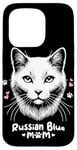 Coque pour iPhone 15 Pro Russian Blue Mom Cat Russian Blues Maltese