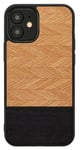 MAN&WOOD suojakuori Apple iPhone 12 mini - Herringbone Nero Black