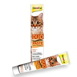 GimCat Duo Pâte Anti-Hairball Malt et fromage - Snack pour chats qui favorise l’expulsion des poils ingérés - 1 tube (1 à 50 g)