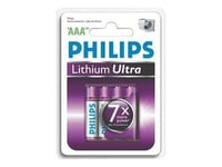 Philips Lithium Ultra Fr03lb4a - Batteri 4 X Aaa - Li