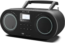 Lecteur CD Portable B5 Boombox,Radio FM avec Lecteur CD Bluetooth,USB,MP3,AUX,Modes d'éclairage,Batterie Rechargeable,Mode Veille Auto,Poste Radio CD Player avec égaliseur numérique(Q272)