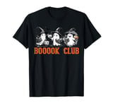 Boo Ghost Books Book Club Halloween Women School Teacher T-Shirt