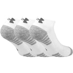 Under Armour Socks Unisex UA Heatgear Medium 3 Pack Sports Socks White-Black