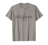 city skyline travel souvenir tourist Belgium Bruges T-Shirt