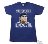 The Sandlot Movie You Play Ball Like A Girl Licensed Adult T-Shirt