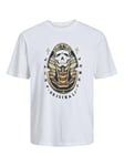 JACK & JONES Mens Heavens Short Sleeve T-Shirt Bright White XL