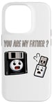 Coque pour iPhone 14 Pro Disquette vers clé USB 90s 00s Ordinateur Drôle Geek Joke