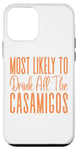 Coque pour iPhone 12 mini Plus susceptible de boire tous les casamigos hommes femmes orange