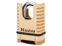 Master Lock M1177eurd, Tradisjonell, Kombinasjonslås, Bruk Av Universalnøkkel Mulig, Garage, Selvoppbevaring, Oppbevaringsskap, Van, Workshop, Gull, Messing