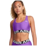 Under Armour Sports Bra Ladies Compression Support Mid Vest Crop Top HeatGear