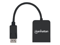Manhattan DisplayPort 1.2 to 2-Port HDMI Splitter Hub with MST, 4K@30Hz, USB-A Powered, Video Wall Function, HDCP 2.2, Black, Three Year Warranty, Blister - Adaptateur vidéo - DisplayPort...