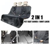 Rear Back Seat Cover Pet Dog Cat Black Protector Boot Liner For Kia Xceed