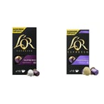 L'OR Espresso Supremo - Intensity 10 - Nespresso Compatible Coffee Capsules & Espresso Lungo Profondo Intensity 8 - Nespresso* Compatible Aluminium Coffee Capsules