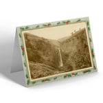 CHRISTMAS CARD Vintage Wales - Frwd Fawr Falls (a), Pennant