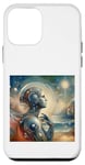 Coque pour iPhone 12 mini Leonardo Da Vinci Robot Femme