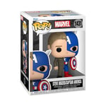 Funko Pop! Marvel: Split - Captain America A/Steve R - Marvel Comics - Collectable Vinyl Figure - Gift Idea - Official Merchandise - Toys for Kids & Adults - Comic Books Fans