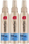 3x Wella Wellaflex INSTANT VOLUME BOOST Flexible Hold Hair Pump Spray 150ml