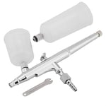 Spray Pen Dual Action Airbrush Kit Needle Large Capacity Cup Paint Spray Gun for Nail Body Cake Art(0.5mm)