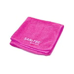 Sanitec Chiffons en Microfibre de Couleur Rouge, Multi-usages, idéal pour Le Nettoyage de Surfaces à très Haute Charge bactérienne comme WC et Toilettes, Lot de 5, 38 x 38 cm