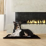 AQPET Billy Tapis Chauffant pour Chiens Chats Domics Tapis Thermique Cuisse Couverture (60 x 45 cm, Coffe)