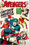 BD THE AVENGERS CAPTAIN AMERICA Riek-POSTER HQ 40x60cm d'une IMAGE VINTAGE