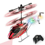 VATOS RC Helicopter for Boys, 2.4G Remote Control Helicopter with LED Light for Kids 12+ Years Old, Fixed Height, One-Key Take-Off, Indoor RC Planes Ideal Festival Gifts for Boys Adults