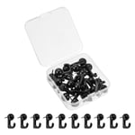 Picture Hanging Hooks, 20pcs 20 Lbs - Zinc Alloy Hangers Nails (Black)