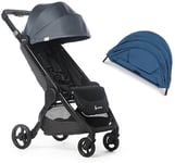 Ergobaby Metro+ Trille inkl. Ekstra Kalesje, Slate Grey/Azure Blue