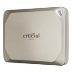 Crucial X9 Pro pour Mac 2To Disque SSD Externe Portable, jusqu’à 1050Mo/s en lecture et en écriture, prêt pour Mac, Résistance à l’eau et à la poussière IP55, USB-C 3.2 - CT2000X9PROMACSSD9B02