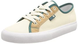 DC Shoes Femme Manual Basket, Off White, 36 EU