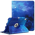 FINTIE Rotating Case for iPad Air 11 inch (2024) M2, iPad Air 6th / 5th / 4th Generation (2024/2022/2020) - [360 Rotating] Adjustable Stand Cover with Pencil Holder, Starry Sky