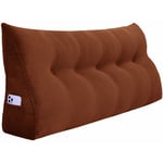 VERCART Coussin de Lecture Compensé, Triangulaire Coussin à Coins, Gros Coussin Canapé, Traversin Tête de lit Support Arrière, Oreiller Cervical