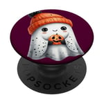 Ghost Halloween Spooky Boo Automne Halloween Fantôme mignon PopSockets PopGrip Adhésif