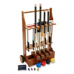 Championship Croquet Set - 4 Player, with Wooden Trolley