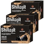 Lumarejebo Shilajit Tablets 30,000mg, 100% Pure Himalayan Shilajit Tablets (1000mg Per Serving), Rich in 85+ Trace Minerals & Fulvic Acid, for Energy and Immune Support (180 Tablets)