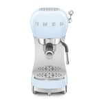 Smeg ECF02PBUK Espresso Coffee Machine in Pastel Blue | Brand new