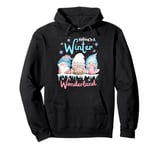 Walking In A Winter Wonderland Three Gnome Funny Christmas Pullover Hoodie