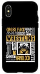 iPhone X/XS Wrestling Half Nelson Wrestler Adjectives Cross Face Case