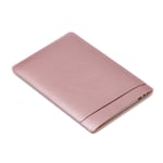 SOYAN MacBook / Laptop 13" Skinn Sleeve m. Lomme (33 x 24 cm) - Rose Gull