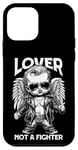 Coque pour iPhone 12 mini Funny Valentine's Day Cool Cupidon Lover Not Fighter Retro