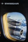 AIRLINES SWISSAIR  Rslo-POSTER HQ 40x60cm d'une AFFICHE VINTAGE