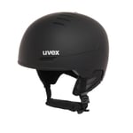 uvex Wanted - Casque de Ski pour Hommes et Femmes - Réglage de la Taille Individuel - Ventilation Optimisée - Black Matt - 54-58 cm