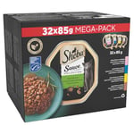 SHEBA Sauce Lover Cat Food Trays Mixed Collection 32 x 85 g