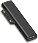 Surface Connect To Usb C Connecteur (1 Paquet,Connecteur Uniquement),Compatible Avec Microsoft Surface Pro 7/6/5/4/3 Go 1/2 Laptop 4/3/2/1,Fonctionne Avec Une Alimentation Usb C 45W 15V/3A