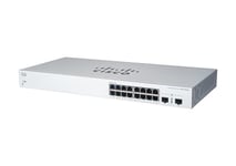 Cisco Commutateur Intelligent Business CBS220-16P-2G | 16 Ports GE | PoE | Ports SFP 2 x 1G | Garantie matérielle limitée de 3 ans (CBS220-16P-2G-EU)