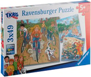 RAVENSBURGER - Puzzle 3x49 Pièces du dessin animé TKKG - A l'aventure -  - RA...