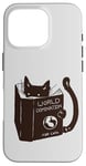 Coque pour iPhone 16 Pro World Domination pour chatons : Earth Ruler, lecture amusante sur un chat