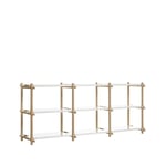 HAY Woody hylde Oak-white lacquered shelf, low