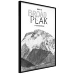 Plakat - Broad Peak - 30 x 45 cm - Sort ramme